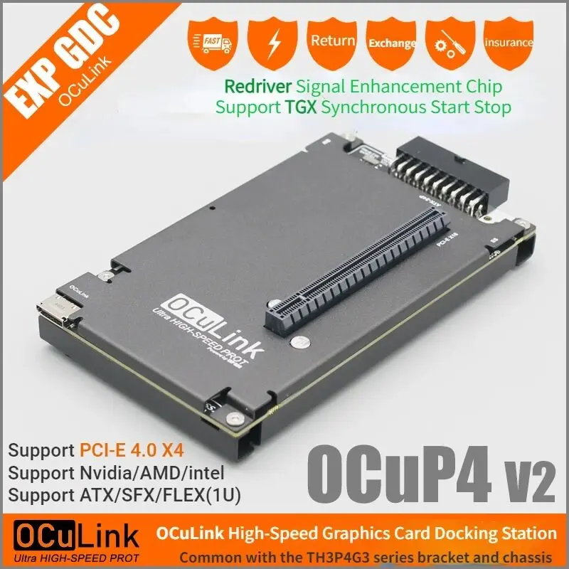 Oculink Egpu Mini Pc - OCuP4V2-Adaptateur M.2 vers OCulink pour ordinateur