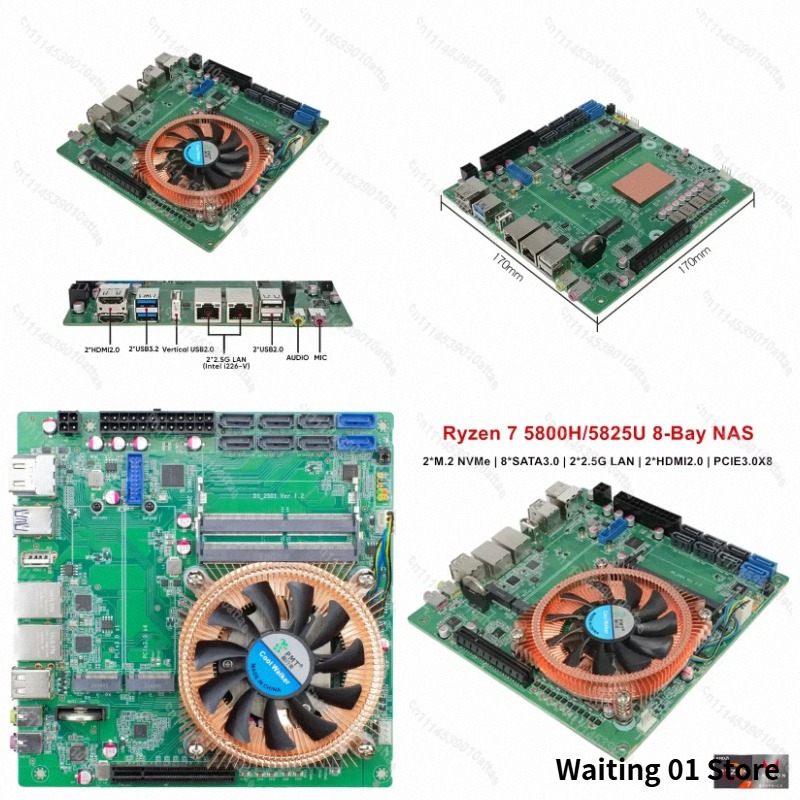 Nas Motherboard 8 Sata Mini Itx - Compatible avec la carte mère Mini