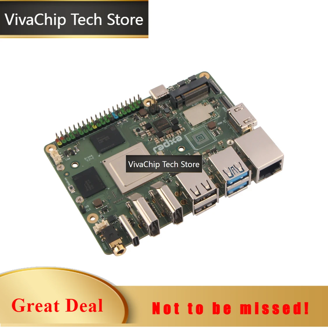 Rockchip Rk3588 Development Board - VivaChip TechRadxa ROCK 5B+ avec processeur